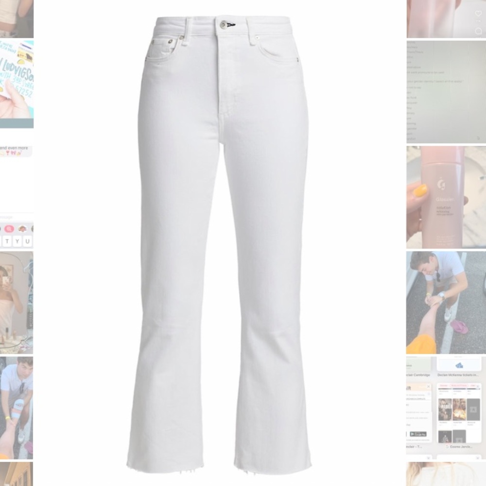 Rag and Bone White Jeans